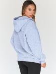 Oversized Zip Up Hoodie for Women - Grey