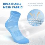 Coolmax Compression Socks for Ankle Support – 3 Pairs