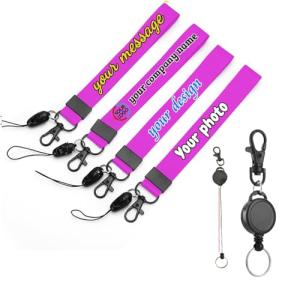 Personalized Kids Name Keychains with Lanyard