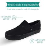 Kid's Classic All Black Slip-On Sneakers