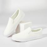 Women's White Casual Slip-On Non-Slip Sneakers