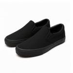 Kid's Classic All Black Slip-On Sneakers