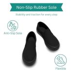 Kid's Classic All Black Slip-On Sneakers