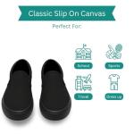 Kid's Classic All Black Slip-On Sneakers