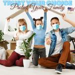 Kids 4 Ply Disposable Medical Face Masks, 50 Pack