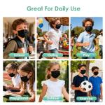 100 Pack Disposable Black Kids Face Masks