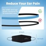 50 Pack Black KN95 Face Masks, 5-Ply Protection