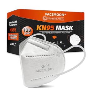 KN95 Disposable Face Masks for Adults - 100 Pack