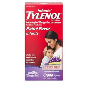 Infants Acetaminophen Liquid Medicine, Grape Flavor