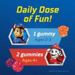 Paw Patrol Multivitamin Gummies for Kids, 60 Count