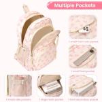 Cute Pink Kawaii Bow Backpack Set