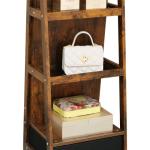 360 Swivel Jewelry Cabinet with Mirror - Rustic Brown