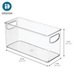 Stackable Clear Pantry Bins with Handles - Set of 2