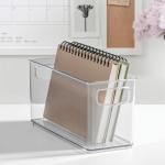 Stackable Clear Pantry Bins with Handles - Set of 2