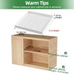 4-Pack Adjustable Pull-Out Cabinet Organizers