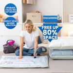 8 Pack Jumbo Vacuum Storage Bags for Clothes