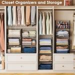 4-Tier Stackable Closet Organizers and Shelf Bins