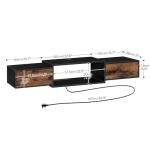 Modern Floating TV Stand with Power Outlet - 55