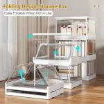 Clear Stackable Storage Bins with Lids - 3 Pack