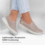Skechers Women's Go Walk Joy Sneaker – 5GEN Cushioning, Air-Cooled GOGA Mat, Breathable Mesh Upper, Taupe, 6.5 Narrow