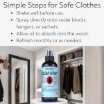 Colton's Naturals Cedar Spray – 4 ounce – With Lavender Extract – Non-Chemical Wood Protection – for Cedar Wood – Restores Scent 4oz Bottle – Closets & Drawers