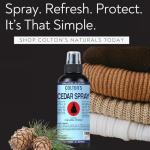 Colton's Naturals Cedar Spray – 4 ounce – With Lavender Extract – Non-Chemical Wood Protection – for Cedar Wood – Restores Scent 4oz Bottle – Closets & Drawers