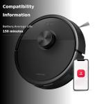 roborock Q7 M5 Robot Vacuum and Mop Combo, 10,000Pa HyperForce Suction, Robotic Vacuum Cleaner, Dual Anti-Tangle System, APP-Controlled Mopping, LiDAR Navigation, for Pet Hair and Carpet, Black