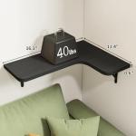 Set of 5 Rustic Corner Floating Shelves