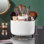 360° Rotating Makeup Brush Holder - White