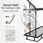 30-Inch Wall Mounted Pot Rack with Hooks