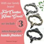 Felt Creative Home Goods Rustic Wood Two Tiered Tray Rectangle 2 Tier Serving Tray for Coffee Bar, Kitchen Counter, Dining Room Table, Cupcake Stand, Holiday and Farmhouse Decor (Rustic Brown)