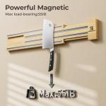 Extendable Magnetic Knife Holder for Wall, Magnetic Knife Storage Strip Wooden 16-32 Inch, Use as Knife Bar, Knife Rack, Kitchen Organizers Accessories, Wall Mount, Housewarming, Party, Gift Box