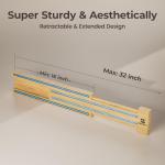 Extendable Magnetic Knife Holder for Wall, Magnetic Knife Storage Strip Wooden 16-32 Inch, Use as Knife Bar, Knife Rack, Kitchen Organizers Accessories, Wall Mount, Housewarming, Party, Gift Box