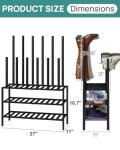 Black Boot Rack Organizer for Tall Boots