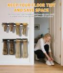 Sturdy Wall Mounted Boot Rack for 4 Pairs