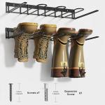 Sturdy Wall Mounted Boot Rack for 4 Pairs