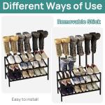 Black Boot Rack Organizer for Tall Boots