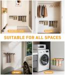 Sturdy Wall Mounted Boot Rack for 4 Pairs