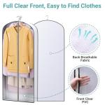 60" Hanging Garment Bags for Closet Storage - 5 Pack