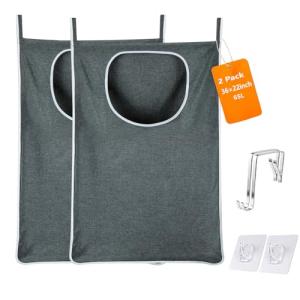 KINGSUSLAY Over Door Hanging Laundry Bag (2 Pack)