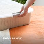 IRIS 50 Qt Under Bed Storage Bin with Lids