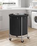 Rolling Laundry Basket with Wheels, 45 Gallons