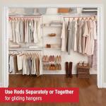 Adjustable Rubbermaid Closet Organization Kit, White