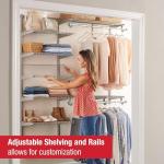 Rubbermaid Adjustable Closet Organization System - Titanium Finish