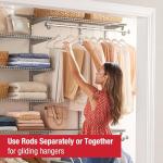 Rubbermaid Adjustable Closet Organization System - Titanium Finish