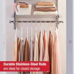 Rubbermaid Adjustable Closet Organization System - Titanium Finish