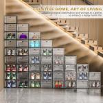 Sturdy Stackable Clear Shoe Storage Organizer 6 Pack