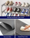 Kitsure Grey Stackable Shoe Rack Organizer