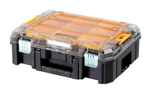 DEWALT TSTAK Tool Organizer, Small Parts Tool Box with Removable Compartments (DWST17805)