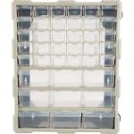 Stalwart 39-Drawer Plastic Small Parts Organizer - Desktop or Wall Storage Drawers for Organizing Hardware, Crafts, Garage, or Classroom (Black)